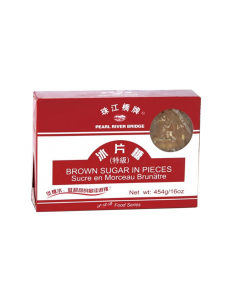 PRB Brown Sugar in Pieces 454g | 珠江桥 冰片糖 454g
