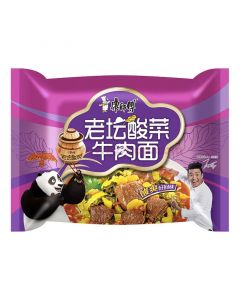 Mr. Kons instant noodles sauerkraut beef 117g | 康师傅 老坛酸菜牛肉面 117g