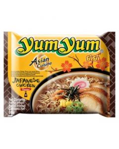 YUM YUM Instant Noodles Japanese Chicken Shoyu 60G丨YUM YUM 日式鸡肉味方便面 60G