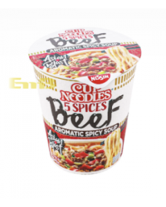 ASEA NISSIN Instant Cup Noodle 5 Spices Beef Flav. 64g | NISSIN 日清方便面杯面 五香牛肉味 64g