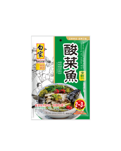 CN Bj Seasoning Sichuan Dish Cabbage 200g | 白家酸菜鱼调料 200g