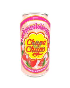 Chupa Chups Soda Strawbery & Cream 345 ml | Chupa Chups 草莓味苏打 345ml