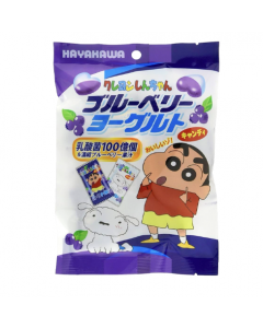 JP HAYAKAWA Crayon Shinchan Candy Blueberry Yogurt Flav. 70g | HAYAKAWA 蜡笔小新爱心糖 蓝莓酸奶味 70g