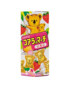 Koala's March Biscuit Strawberry Flavour 37g | 乐天 小熊 注心饼干 草莓口味 37g