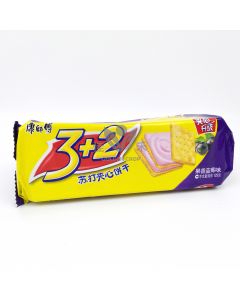 KSF 3+2 Biscuit Blueberry Flavor 125g | 康师傅 3+2 蓝莓味