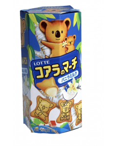 LOTTE Koala March Biscuit Vanilla Milk Flav. 37g | 乐天 小熊 注心饼干 香草牛奶味 37g