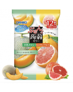 JP ORIHIRO Konjac Jelly Melon&Grapefruit 240g | ORIHIRO 蒟蒻果冻 哈密瓜&西柚味 240g