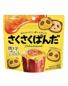 JP KABAYA Panda Baked Sweet Potato Biscuits 47g | KABAYA 熊猫饼干 烤红薯味 47g