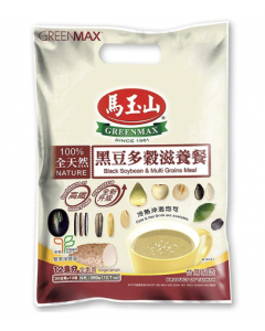 TW Greenmax Black Soybean & Multi Grains Nut Meal Cereal 12*30g | 马玉山 黑豆多谷坚果饮 12*30g