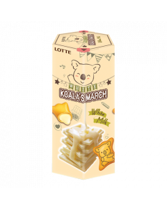 Koala's March Biscuit White Milk Cream 37g | 乐天 小熊 注心饼干 白奶油口味 37g