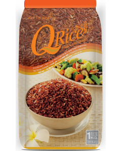Q RICE Red Cargo Rice 1kg | Q RICE 上等红糙米1kg 