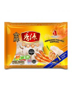 FF Premier Pork & Prawn Sweetcorn Dumplings 400g | 香源 金牌 虾仁玉米水饺 400g