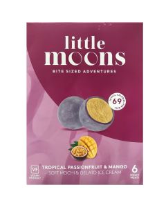 Little Moons Mochi (Vegan Tropical Passionfruit & Mango) 192g | 小月亮 麻薯冰淇凌 (素食 热带百香果和芒果) 192g