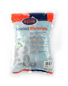 EPIC 31/40 Cooked & Peeled Tail On Vannamei Shrimps 800g | EPIC 31/40 熟白虾虾仁 带尾 800g