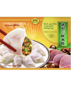 HONGS Pork & Mix Vegetable Dumplings 410g | 鸿字 猪肉三鲜水饺 410g