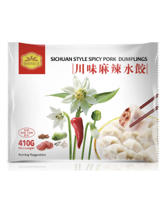 HONGS Sichuan Style Spicy Pork Dumplings 410g | 鸿字 川味麻辣水饺 410g